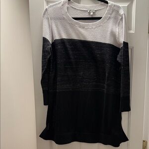 Talbots Textured Cotton Knit Sweater Tunic